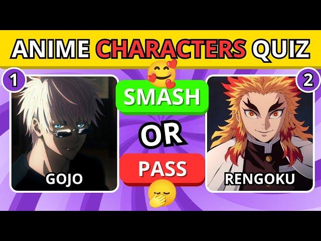 SMASH or PASS... Anime BOYS Edition [Anime Quiz]