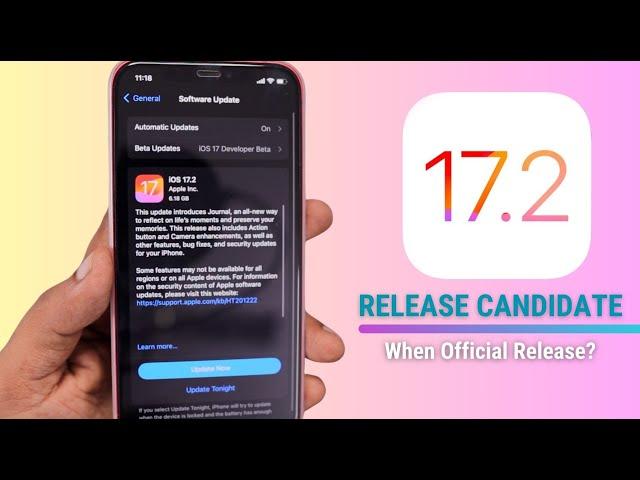 iOS 17.2 RC Released  Features & Changes