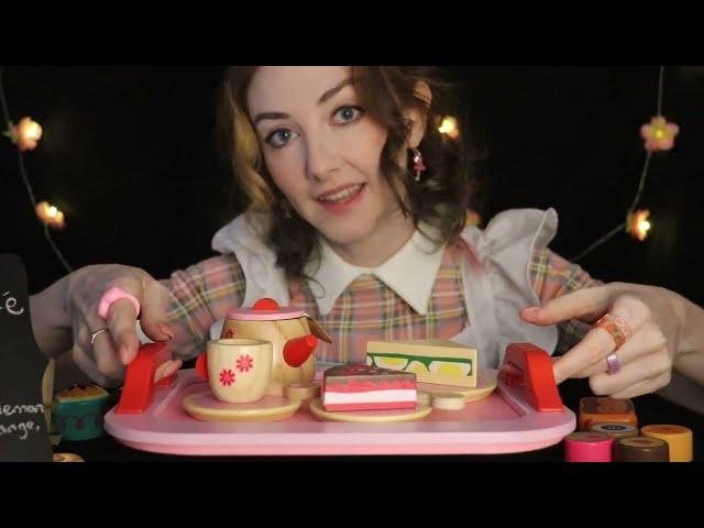 ASMR Wooden Cafe (with wooden toys!)