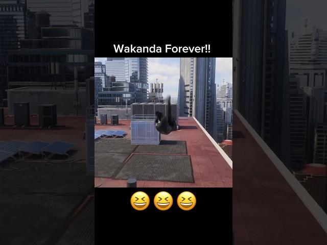 WAKANDA FOREVER! #marvelsspiderman2  #ps5 #gaming #milesmorales #blackpanther #wakandaforever