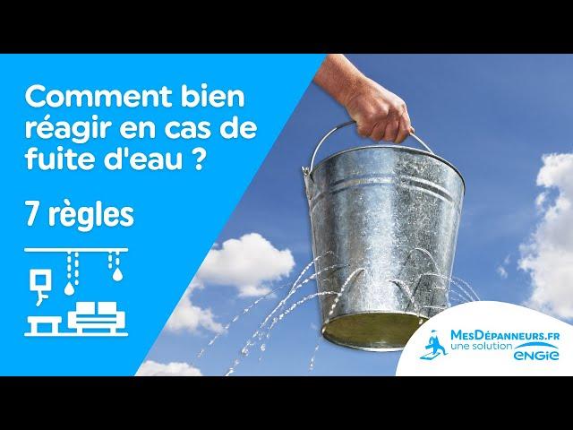 Fuite d'eau : que faire ? Les bons réflexes - MesDépanneurs.fr