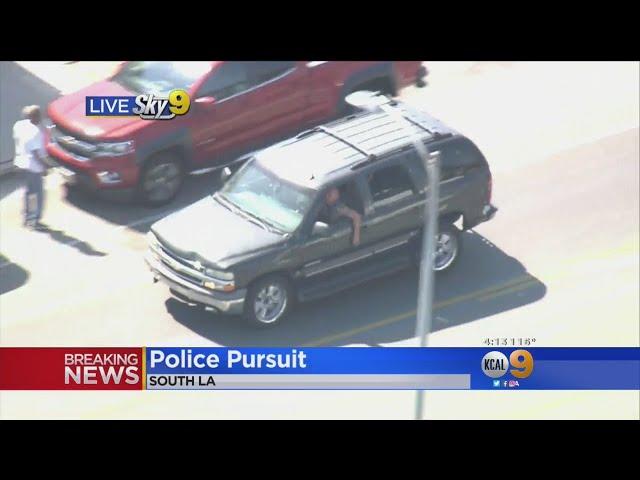 DUI Suspect Does Push-Ups At End Of Police Chase