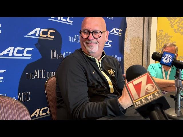 Wake Forest basketball coach Steve Forbes ACC Tipoff breakout session