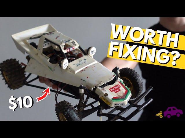 RC Car Restoration | Can I BUILD This Vintage RC Car 1984 Tamiya Grasshopper? (Part 1)