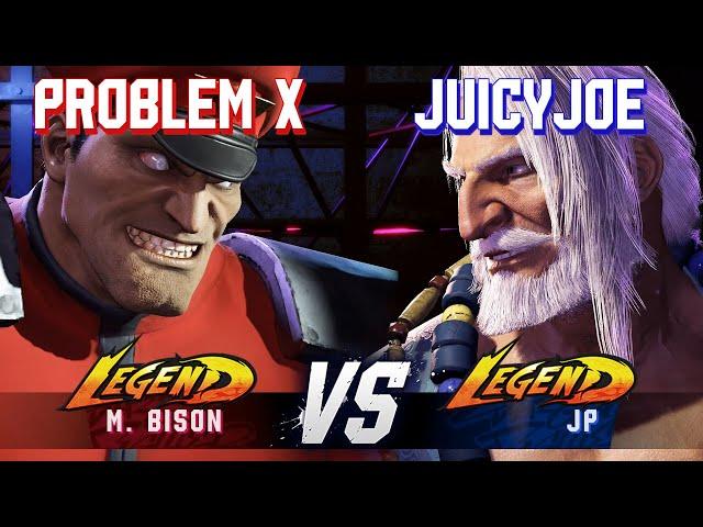 SF6 ▰ PROBLEM X (M.Bison) vs JUICYJOE (JP) ▰ High Level Gameplay