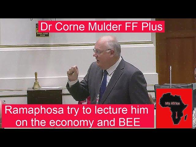 Ramaphosa Trying To Lecture A Very Wise Man, Corne Mulder, Of FF Plus On The Econemy And BEE. WOW