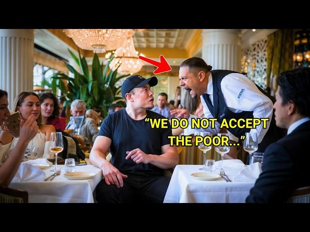 Waiter insulted Elon Musk in a luxury restaurant, but when he discovered the truth you won't...