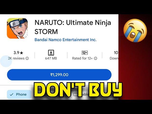 DON'T Buy This Naruto Game Before Watching!! All Method To Play On Android Offline