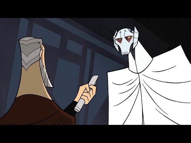 The Clone Wars Count Dooku trains General Grievous