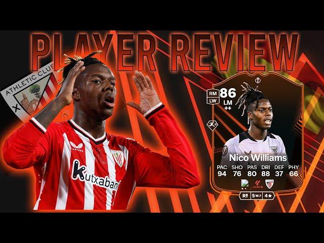 4⭐5⭐! 86 NICO WILLIAMS RTTK PLAYER REVIEW | EAFC 25 ULTIMATE TEAM