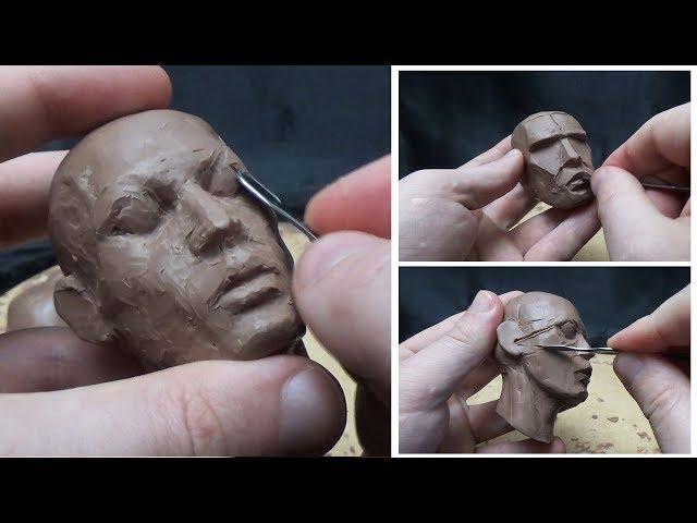 Sculpting Timelapse - HEAD MODELING (tutorial)