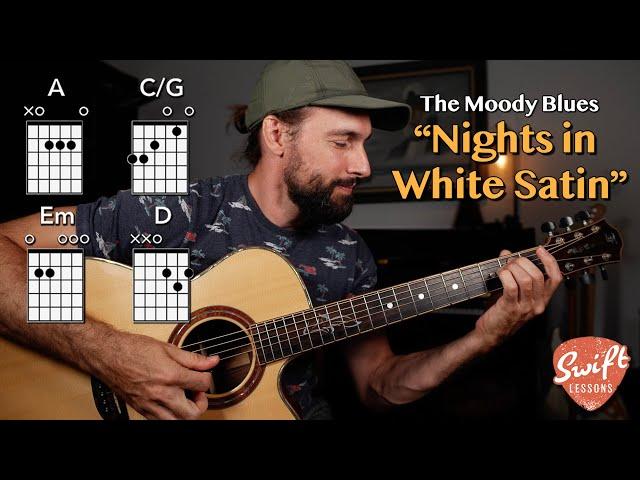 NIGHTS IN WHITE SATIN - Moody Blues Guitar Lesson w/ Tabs!