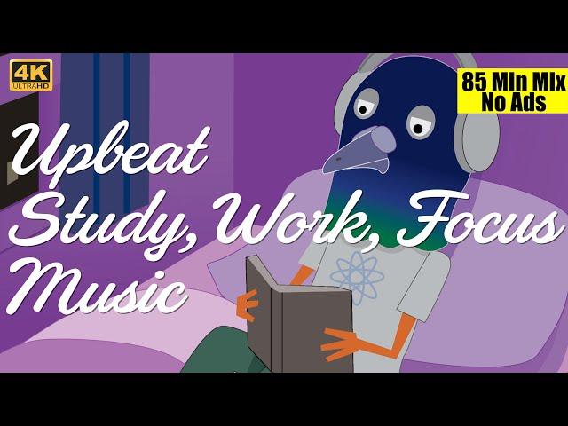 Electronic Study Music Mix, Upbeat Focus Music, No Words, No Lyrics, No Ads, Instrumental Playlist.