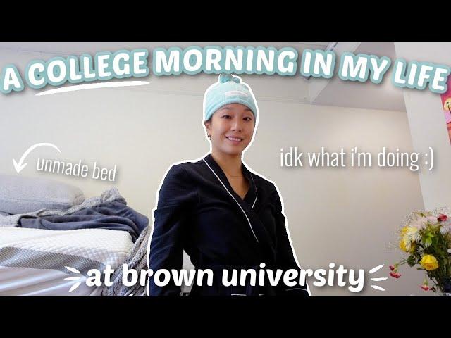 A PRODUCTIVE MORNING IN MY LIFE at Brown University - come hang out with me :)