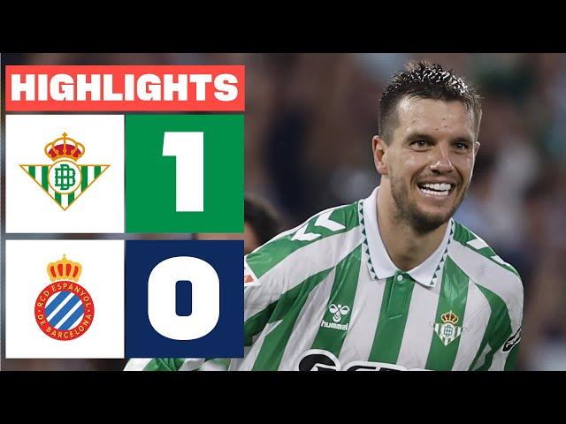 REAL BETIS 1 - 0 RCD ESPANYOL | HIGHLIGHTS LALIGA EA SPORTS