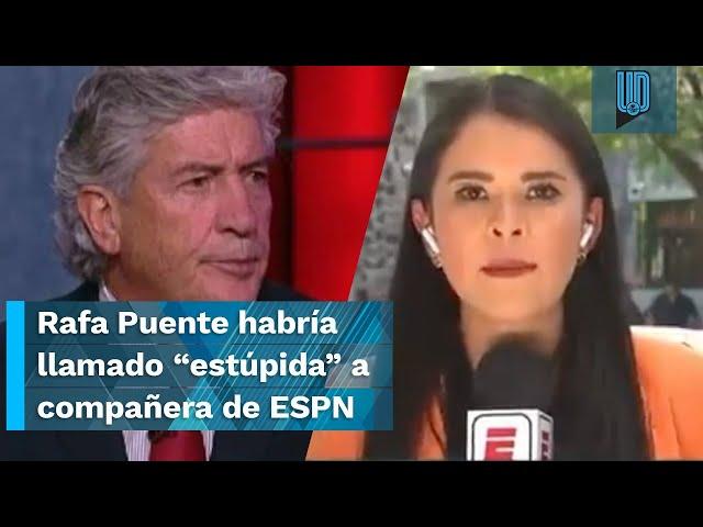 Rafa Puente le habría dicho “estúpida” a compañera de ESPN que criticó a su hijo