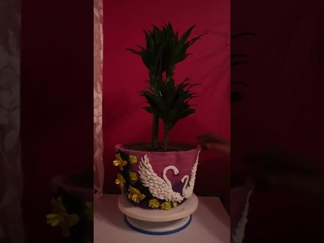 цветочный горшок своими руками