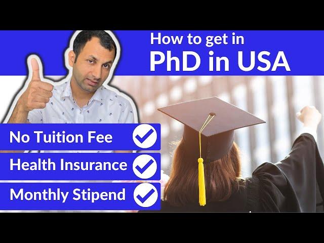 How to get into fully funded PhD in USA as an International Student