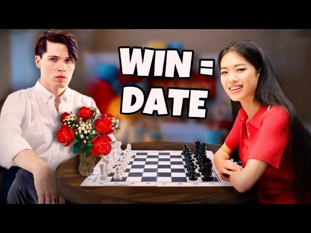 Stranger Challenges Chess Girl For a Date