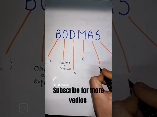 BODMAS #education #shorts #ytshorts#trending