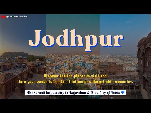 Jodhpur - A blue city of India | Places to Visit & Things To Do | Jodhpur Vlog | Jodhpur, Rajasthan