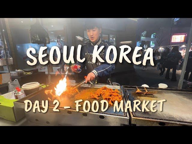 ‼️TRYING NEW KOREAN FOODS IN Myeongdong AND Namdaemun MARKET IN SEOUL SOUTH KOREA DAY 2