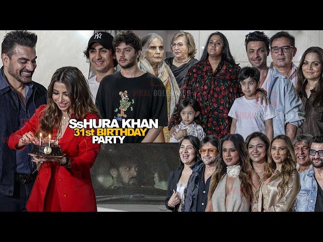 UNCUT - Arbaaz Khan's 2nd Wife Sshura Khan Grand 31st Birthday Party | FULL HD VIDEO | Salman Khan