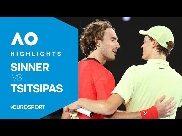 Jannik Sinner vs Stefanos Tsitsipas | Australian Open Charity Match 2025 Highlights 