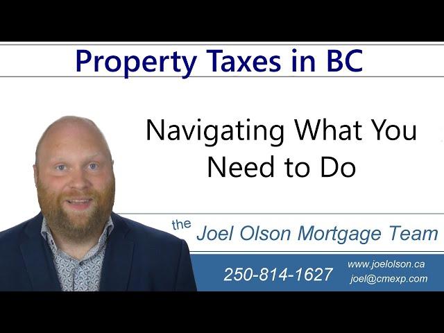 Your Property Tax Bill - What To Do - the Joel Olson Mortgage Team