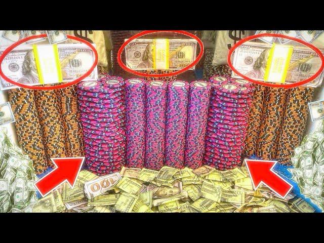 WORLD’S “LARGEST” CASINO CHIP CASTLE CRASH! HIGH LIMIT COIN PUSHER MEGA MONEY JACKPOT! (MUST WATCH)