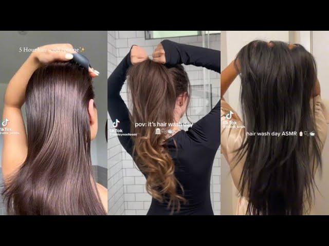 asmr hair care routines  | tiktok compilation