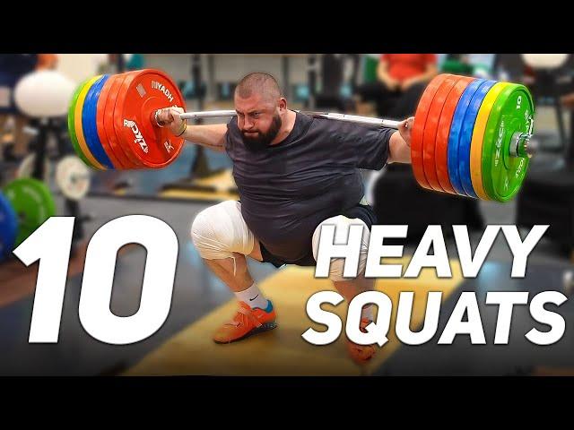 Compilation: 10 Men's Heavy Squats