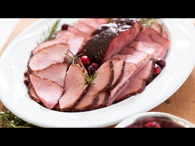 Glazed Ham with Cranberry Chutney