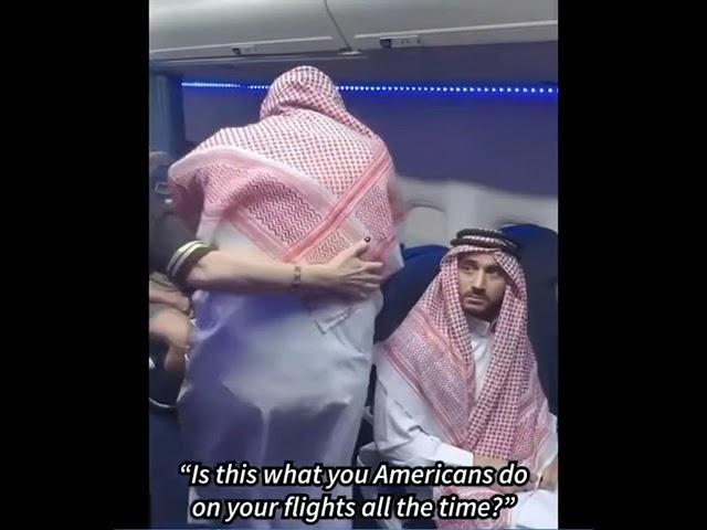 Two men dress like Muslim in a plane PRANK