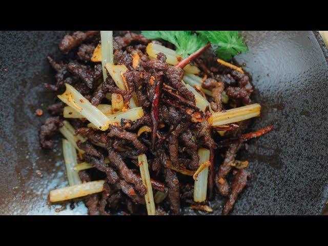 Sichuan dry-fried beef