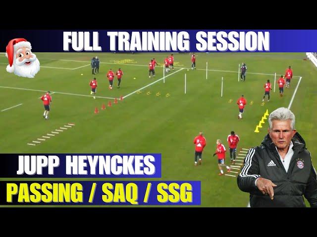 Jupp Heynckes / Full Training Session / Passing Drills / SAQ / SSG