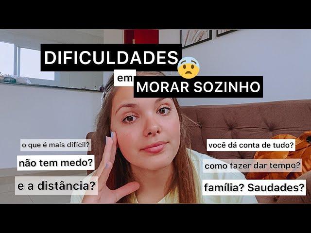 O QUE É MAIS DIFÍCIL QUANDO SE MORA SOZINHO? #morandosozinha