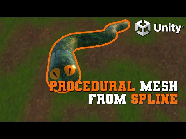 Procedural Mesh & Animation with the Official Unity Spline Package | Unity Tutorial