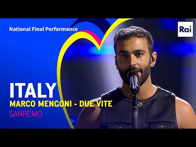 Marco Mengoni - Due Vite | Italy  | National Final Performance | Eurovision 2023