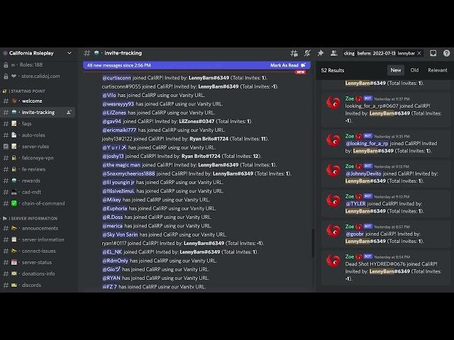 CaliRP/California Roleplay Caught Faking Discord Members | PT2