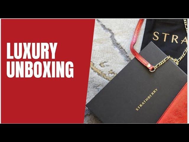 #STRATHBERRY METALLIC LEATHER RED ENVELOPE BAG UNBOXING | SWEETMOLUXE