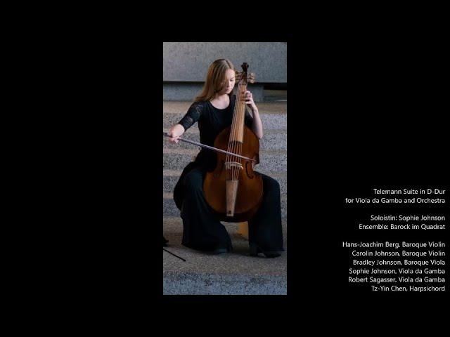 G. Ph. Telemann Suite in D-Major for Viola da Gamba and Orchestra, TWV 55: D6; Complete