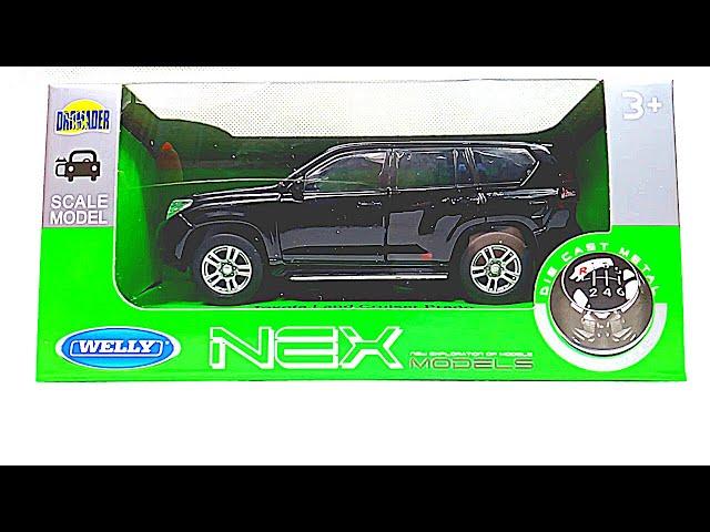 Welly cars unboxing - TOYOTA LAND CRUISER PRADO | welly 1/34 | welly diecast cars | welly nex cars