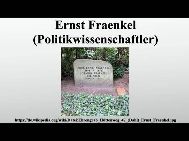 Ernst Fraenkel (Politikwissenschaftler)