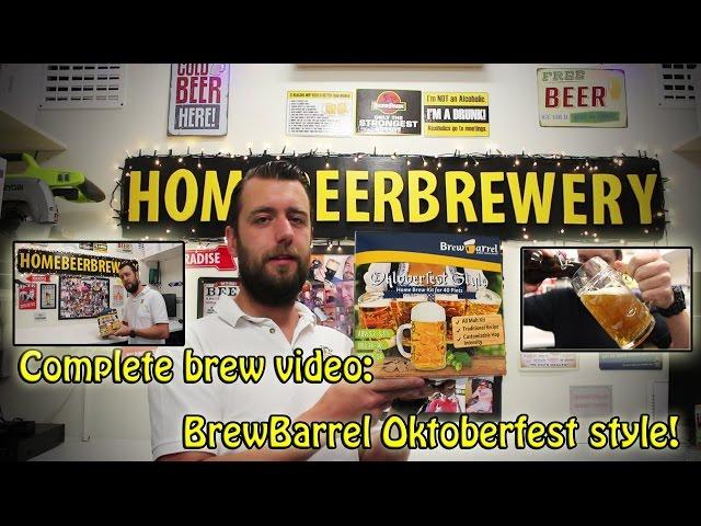 Brew Barrel Oktober style beerkit: full brew video and taste test!