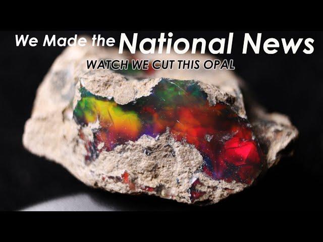 This cut made National News! Cutting RARE Black Opal, the heat is on Direct from the mine.