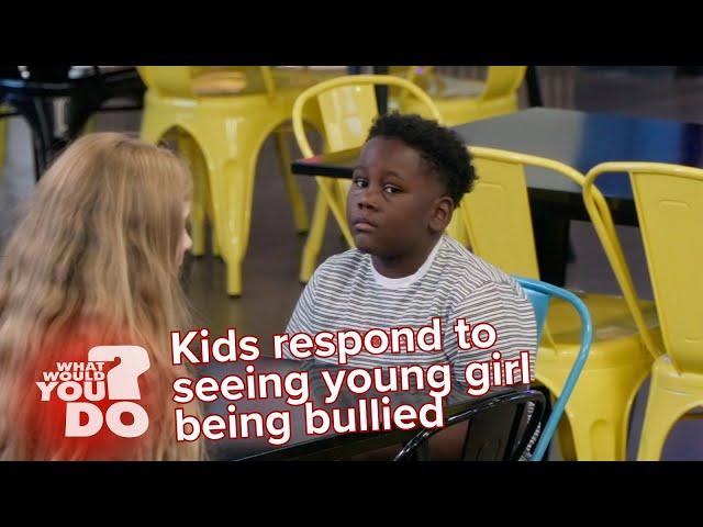 What Would Kids Do? | Kids respond to seeing young girl being bullied