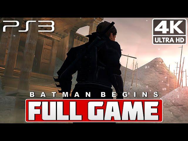 Batman Begins Full Game Gameplay Walkthrough [4K 60FPS ULTRA HD] PS2