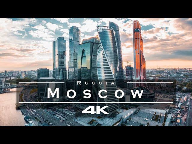 Moscow, Russia  - by drone [4K]