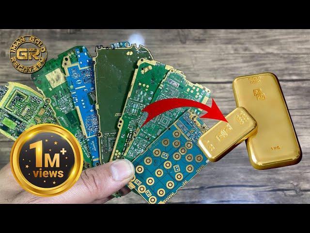 Gold Recovery From Mobile Phone Circuit Boards | Recover Gold From Mobile Phone Circuits